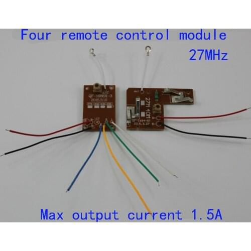 1/10 set 27MHz remote control/with receiver/four button eight key remote control/wireless remote control/rc/diy toy parts