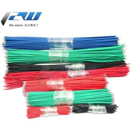 Wire jumper welding wire wire electronic connecting wire double-head tinned 5/0.8 30AWG 50/150mm 20cm 100pcs