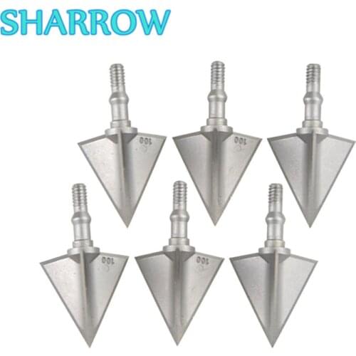 6Pcs Archery Broadheads 3 Blades Screw-in Arrowheads Crossbow Hunting Tips For Bow Outdoor Training Shooting Archery Accessories