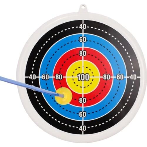 24CM Indoor Childrens Archery Training Shooting Accessories Plastic Hanging Target Sucker Darts Shooting Game Target