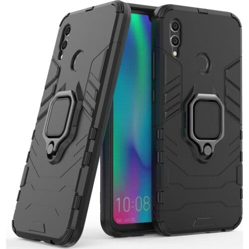 ForHuawei Honor 10 Lite Case Cover Silicone and Hard PC Ultra Luxury Armor Shockproof Metal Ring Case for Huawei Honor 10 Lite