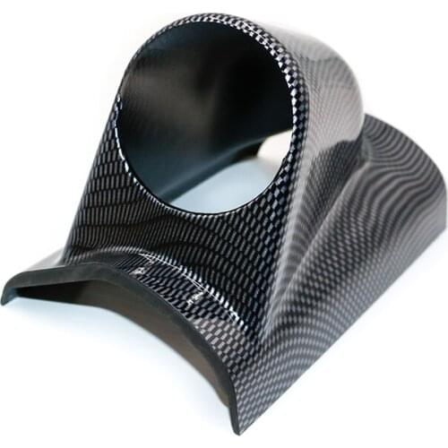 2" 52mm Gauge holder Carbon black style Single Gauge Pod Plastic Gauge Support for Left Hand Drive