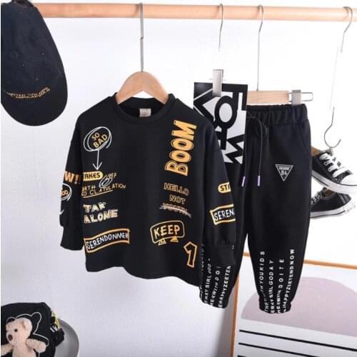 Kids Leisure Sport Suit 2-7T 2021 Spring Autumn Baby Casual Tracksuit Children Boy Girl Cotton T-Shirts + Pants 2Pcs/Sets