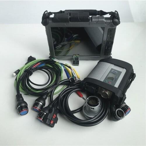 Mb star c4 diagnostic tool with V2020.12 newest software 480G SSD install well in IX104 i7 laptop touch screen ready to use