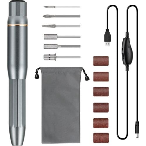 20000RPM Electric Manicure Machine USB Nail Drill For Acrylic Nail Gel Polish Professional E-file Milling Nail Files Salon Tool