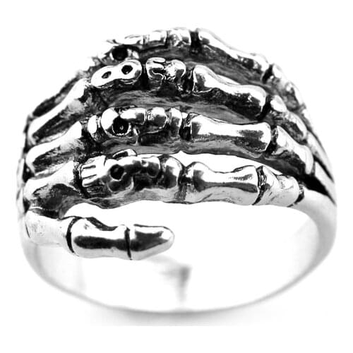 Gothic Claws Finger Rings Anarchy Death Fist Skeleton Dragon Claws Ring Gift For Women Men Jewelry Accessories Movie Jewelry