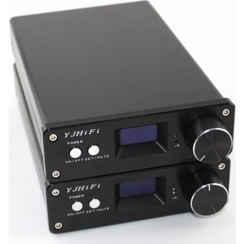 Finished STA326 PCM2706 AK4113 OLED 2.0 50W+50W Digital Amplifier Fiber Coaxial USB DAC Decoder