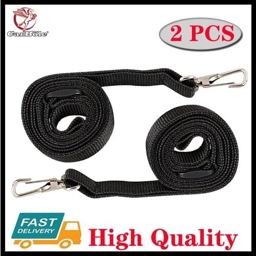 Carbole 2Pcs Black 78811 Adjustable Bimini Boat Top Awning Straps with Snap Hook 100% New High Qualit Adjustable up to 96" long