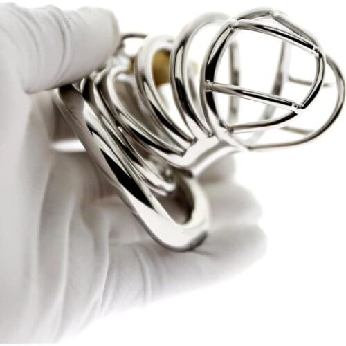 Cock cage with lock sex ring cock ring sex toy malering metal Stainless Steel bdsm cock ring penis ring delay ejaculation