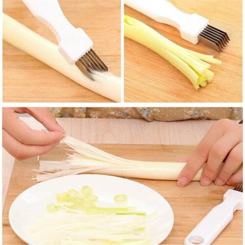 Creative onion cutter knife graters vegetable tool cooking tools kitchen accessories gadgets household green onion fast segment