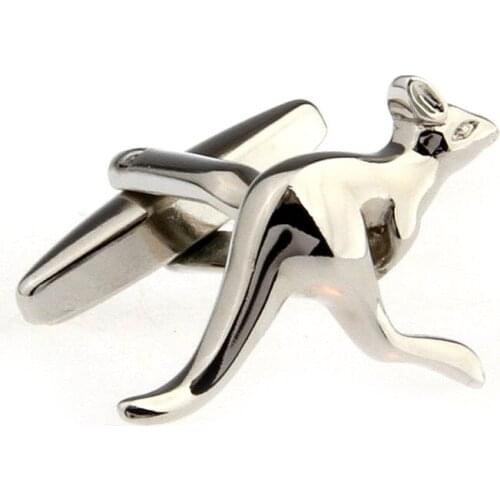 Fancy Cufflinks Kangaroo gemelos cufflink Silver Color Mens Shirt cuff cuff links abotoaduras Cufflinks Gift,Free Shipping