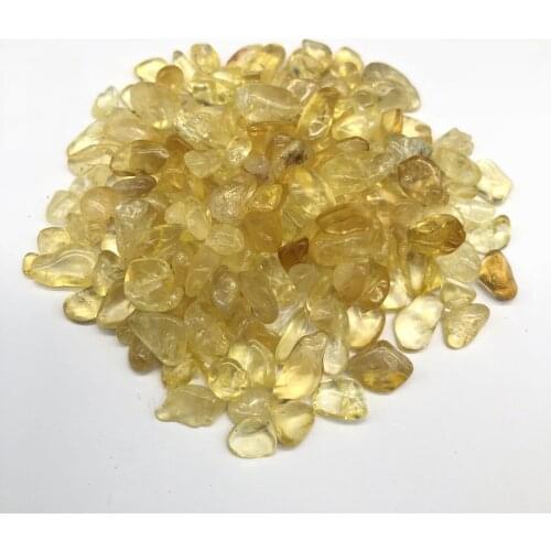 200G Natural Mixed Citrine Gravel Crystal Jardin Home Decor Lrregularly Aquarium Healing Energy Treatment Stone