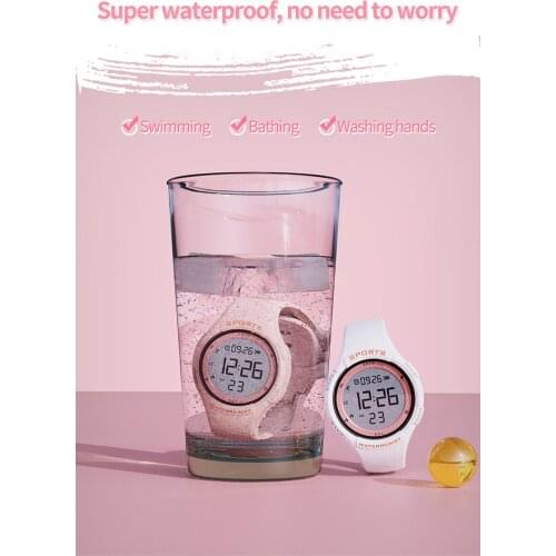 New Mens watch Pedometer Calorie Fitness Waterproof student Sports watch Stopwatch timing Alarm clock Women Smart Digital Watch