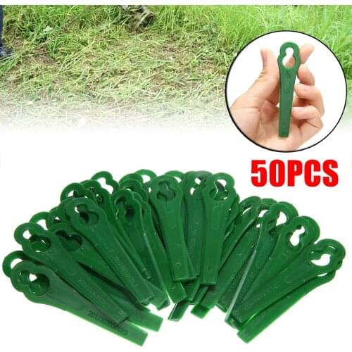 50pcs Plastic Trimmer Blades Pendants For BOSCH ART 23 ACCUTRIM 18V Lawnmower Grass Garden Trimmer Replace Repair