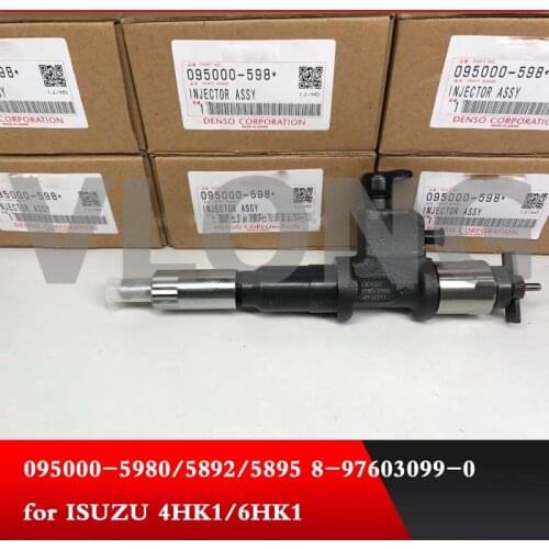 Genuine and original brand new common rail fule injector 095000-5980 095000-5982 095000-5985 for 4HK1/6HK1 8-97603099-0