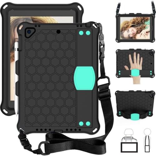 Shockproof Armor Tablet Case For iPad 9.7 2017 2018 A1822 A1823 A1893 A1954 Case Honeycomb Rugged Heavy Protective Stand Case