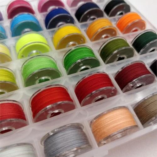36 GRID TRANSPARENT BOBBIN STORAGE BOX COLORFUL BOBBIN THREAD SEWING MACHINE SUPPLIES