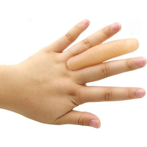 Sixth Finger (Medium,Soft/Hard Available) Magic Rubber Thumb Magic Tricks Vanish Appear Silk Magia Close Up StreetGimmick Props