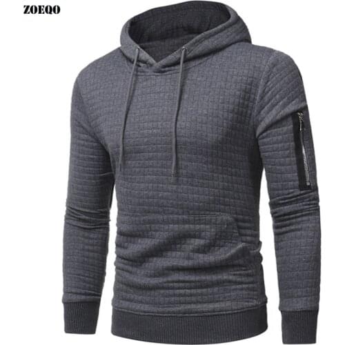Sweatshirt Men Long Sleeve Solid Color Hooded Male Hoodie Casual Sportswear Sweatshirts Tracksuit for Male