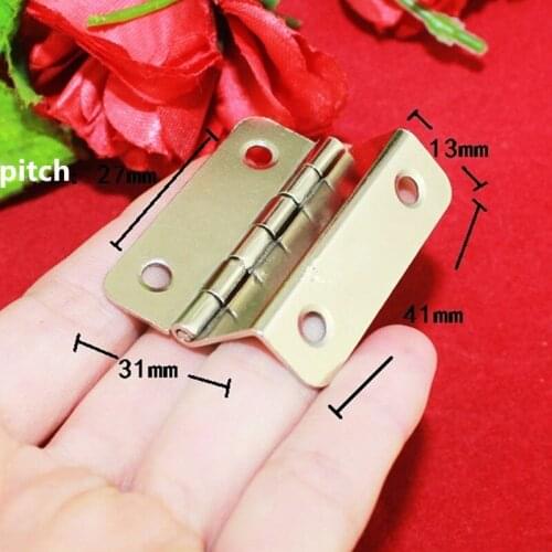 Vintage Chrome Color Cabinet Door Luggage Hinge,Double Hinge Decor,Furniture Decoration,Antique Old Style,41*31*13mm,12pcs