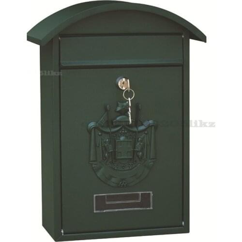 Vintage Pastoral Outdoor Iron Mailbox Lockable Wall Mounted Post Box Key Mailing Box Rainproof Letterbox Garden Decor Supplies