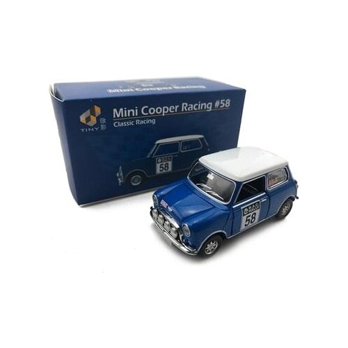 1:50 MINI COOPER RACING 58 Metal Diecast Alloy toy cars Model Vehicles For Children Boys gift hot