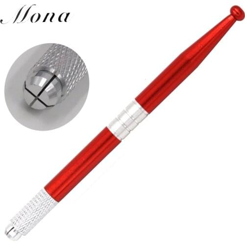 1PCS red high qualitypermanent make up eyebrow microblading tebori manual pen for eyebrow free shipping