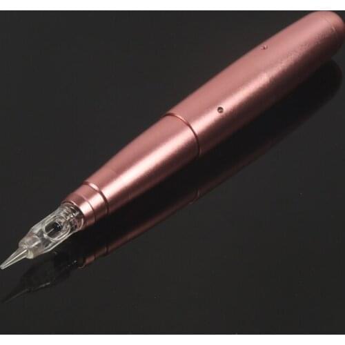 1pcs Easy Click Permanent Makeup Eyebrow Lip Contour Pen Tattoo Gun Rotary Swiss Machine Pen With Tattoo Cartridge Needles