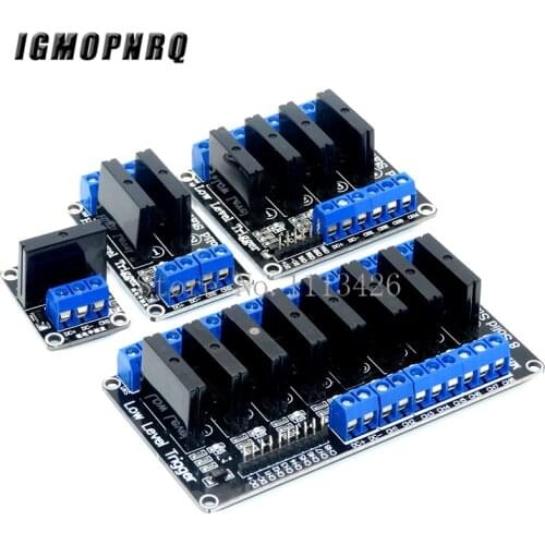 10pcs 1/2/4/8 Channel 5V DC Relay Module Solid State Low Level G3MB-202P Relay SSR AVR DSP for arduino Diy Kit