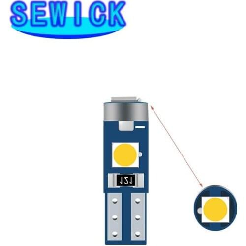 10pcs 12V canbus T5 58 74 286 W1.2W Super Bright 3030 LED 3SMD wedge LED Light Car Dashboard Instrument Cluster Panel Lamp Bulb