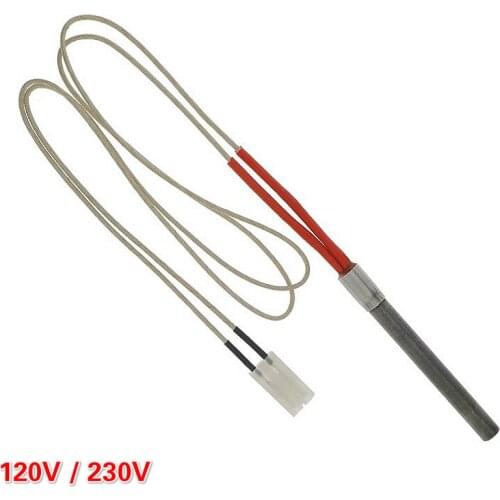 10Pcs 120V/230V Stainless Steel Pellet Stove Igniter Hot Rod Heat Tube 9.5*96/110/127mm For North American Fireplace Grill Stove