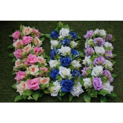 25cm*50cm Artificial wedding silk rose Road arch flower wedding decoration flower row flower frame wedding props
