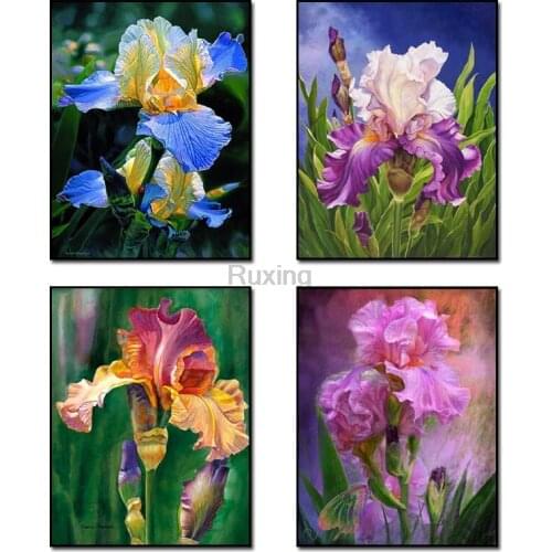 Diamond Embroidery Mosaic Various colors of lilies Diy Square Drill Diamond Painting Rhinestone Handmade mural decoration gift