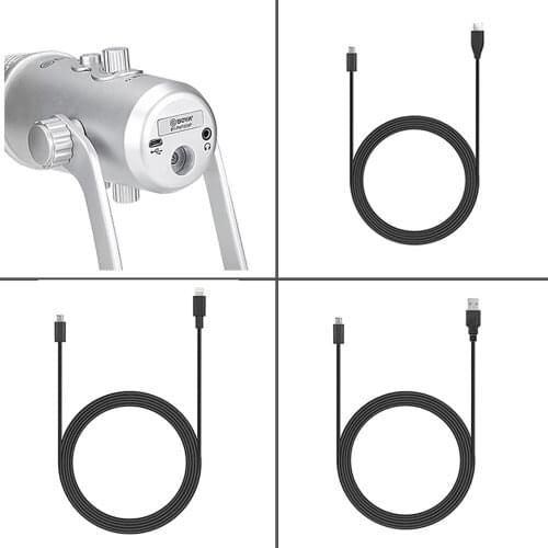 BOYA BY-PM700SP Condenser Microphone Triple-Capsule for iPhone Android Smartphone PC Mac Computer Laptop PC Live Interview