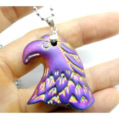 Natural stone skull Elephant Wolf Hoofd Titanium Kristal Quartz crystal charm pendant for diy Jewelry making necklace1pcs A9