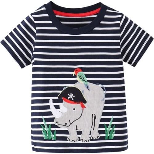 Funnygame Toddler Summer T shirts Cartoon Printed New 2020 Baby Cotton Clothing Casual Tees Tops Boys T shirts