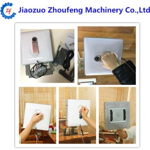 Electric automatic dry and wet function vacuum cleaning robot anti falling magnetic windows glass cleaner