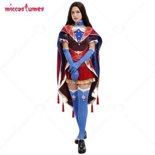 FGO Fate Grand Order Leonardo Da Vinci Shopkeeper Cosplay Full Set Costume with Magic Cloak