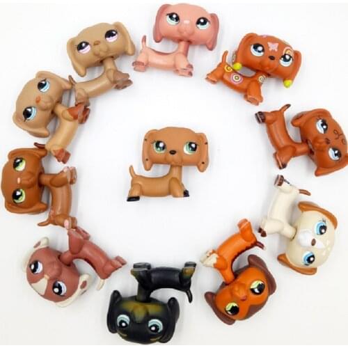 New Littlest Pet Shop Lps Toys Dog Collection Cute Littlest Sausage Old Original Animal Figure Kids Christmas Gifts Anime Figur