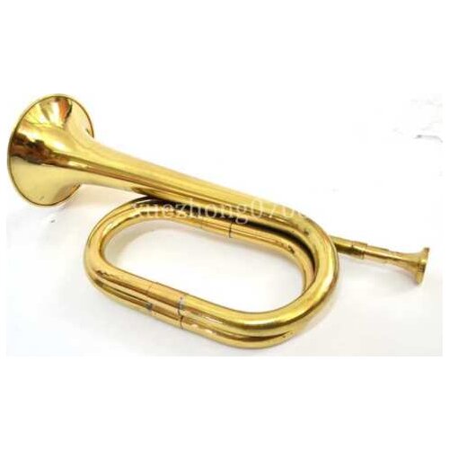 SURPLUS CHINESE ARMY EMERGENCY HORN MILITARY PLA BRASS BLOWING BUGLE