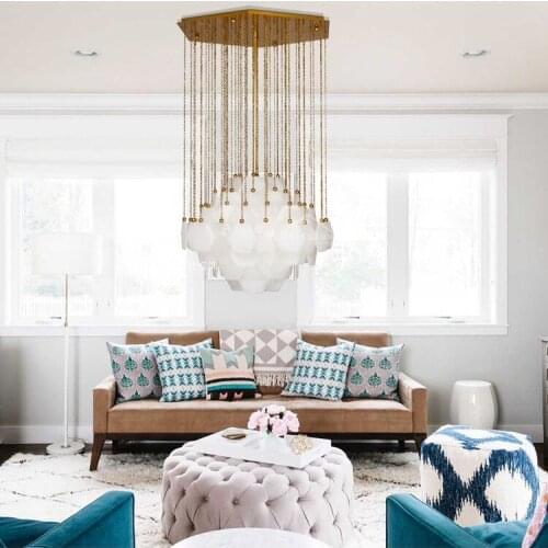 Nordic post-modern creative Bohemian minimalist restaurant duplex staircase designer model bedroom chandelier