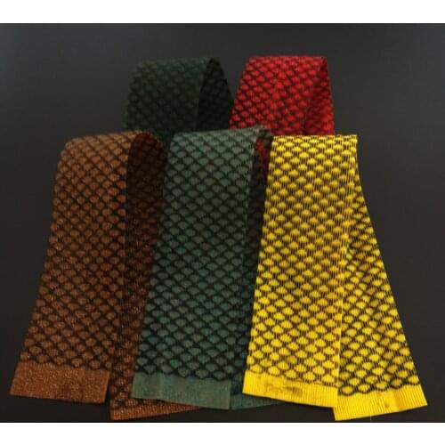 5pcs mixed color fly fishing grizzly barred round rubber legs/ stretch silicone skirts silicone flutter legs fly tying material