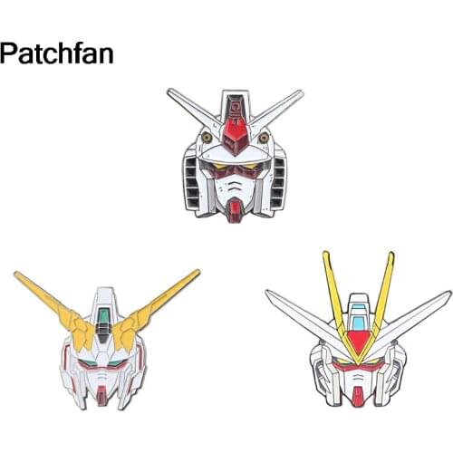 A4016 Patchfan Cartoon Fashion Funny Rabot Charm Pins Kids Man Brooches Clothes Accessory Jewelry Badges