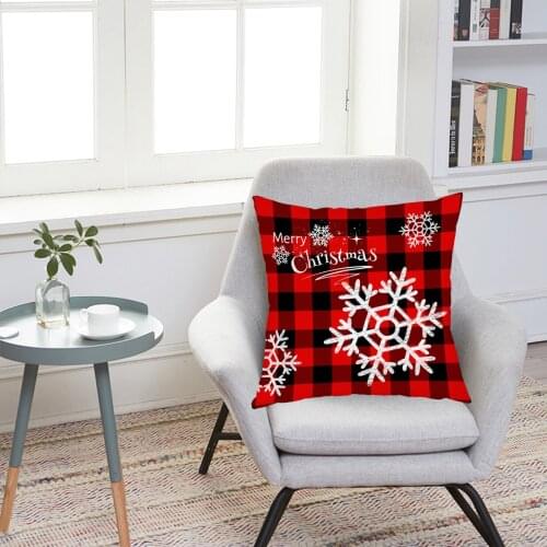Soft Plush Cushion Cover Christmas Home Decorative Sofa Car Throw Pillow Case
