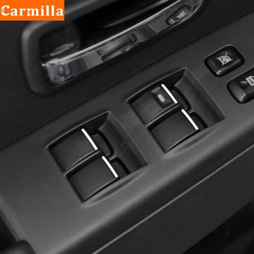 Car Windows Lift Switch Button Sticker Door Cover Trim Interior Decoration for Mitsubishi Outlander 2007-2012 ASX 2013-2015