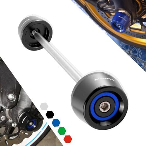 Motorcycle Front Axle Slider Wheel Crash Pads Protector For Suzuki GSX-S1000 GSX-S1000F 15-21