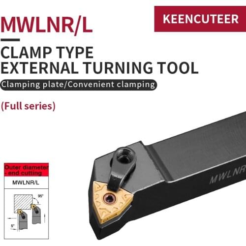 1pc MWLNR2020K06 MWLNR1616H06 MWLNR2525M06 External Turning Tool Holder MWLNR Lathe Bar CNC Cutting Tools Set