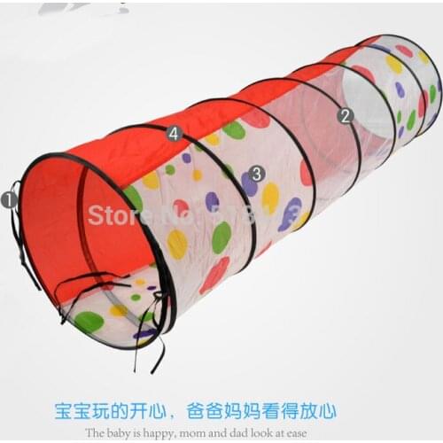 Portable camping toy Outdoor Activity Summer Child Toys Baby Crawling Tunnel Tent Children Play Toy Gift Cloth Foldable Portable