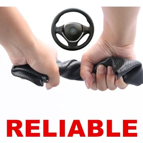 Hand stitched Black PU Artificial Leather Steering Wheel Cover for BMW E70 X5 2008-2013 E71 X6 2008-2014