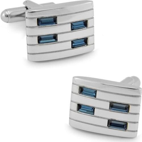 SPARTA Crystal + stainless steel cufflink mens Cuff Links + Free Shipping !!! metal buttons